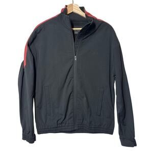 Zanerobe Men's Jumpshot Track Jacket Zip Front Closure Black/Rust Size S Casual